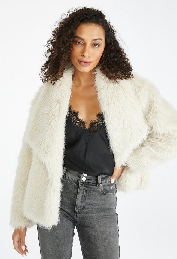 JustFab Margaux Platform Loafer Pump Womens Black/ White Size 8.5 Product Image