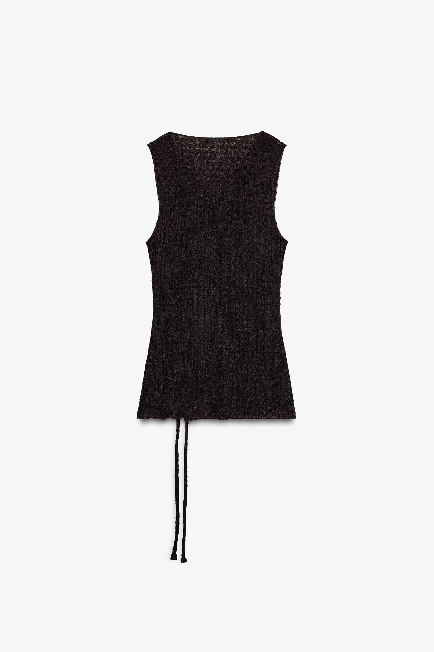 TEXTURED BELT TOP Product Image