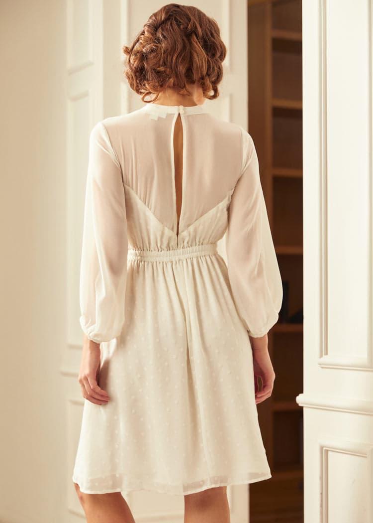 Sheerly Blessed In Bliss Fit and Flare Dress Product Image