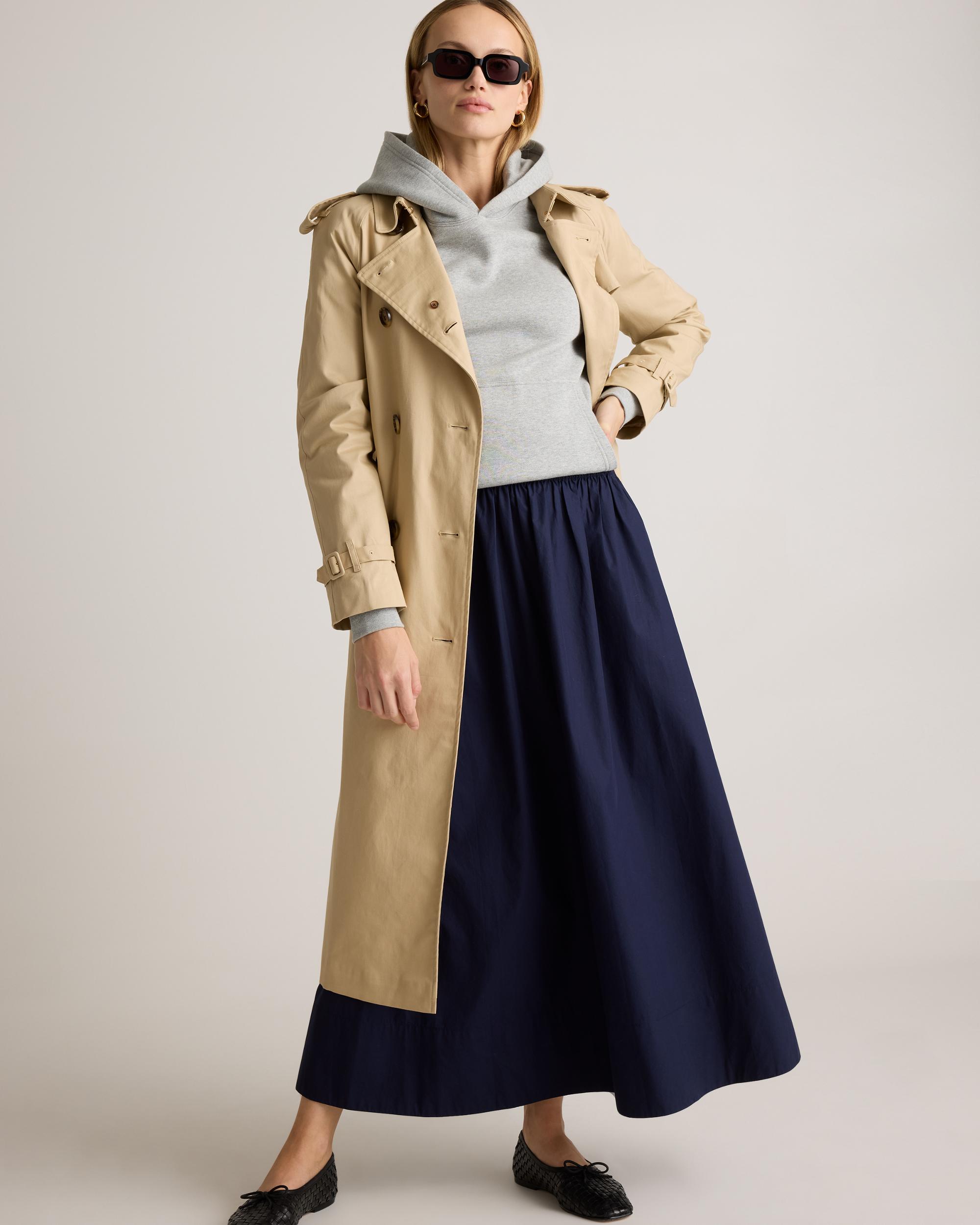 Quince | Women's Poplin A-line Maxi Skirt Organic Cotton Product Image