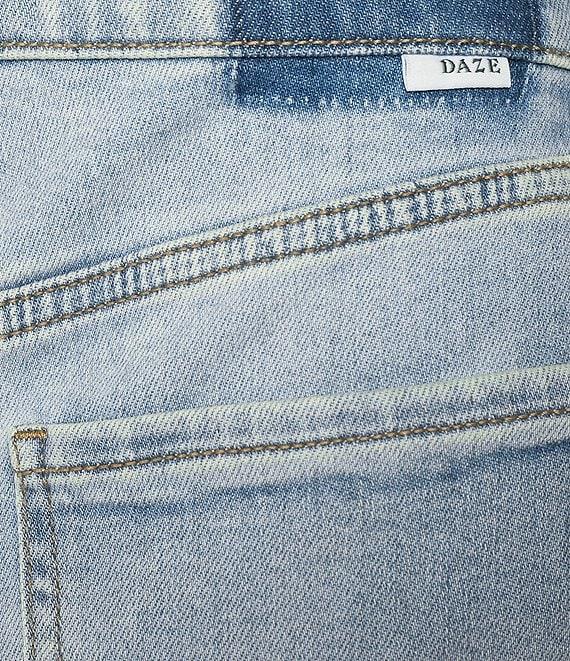 Daze Far Out High Rise Unfinished Wide Leg Jeans Product Image