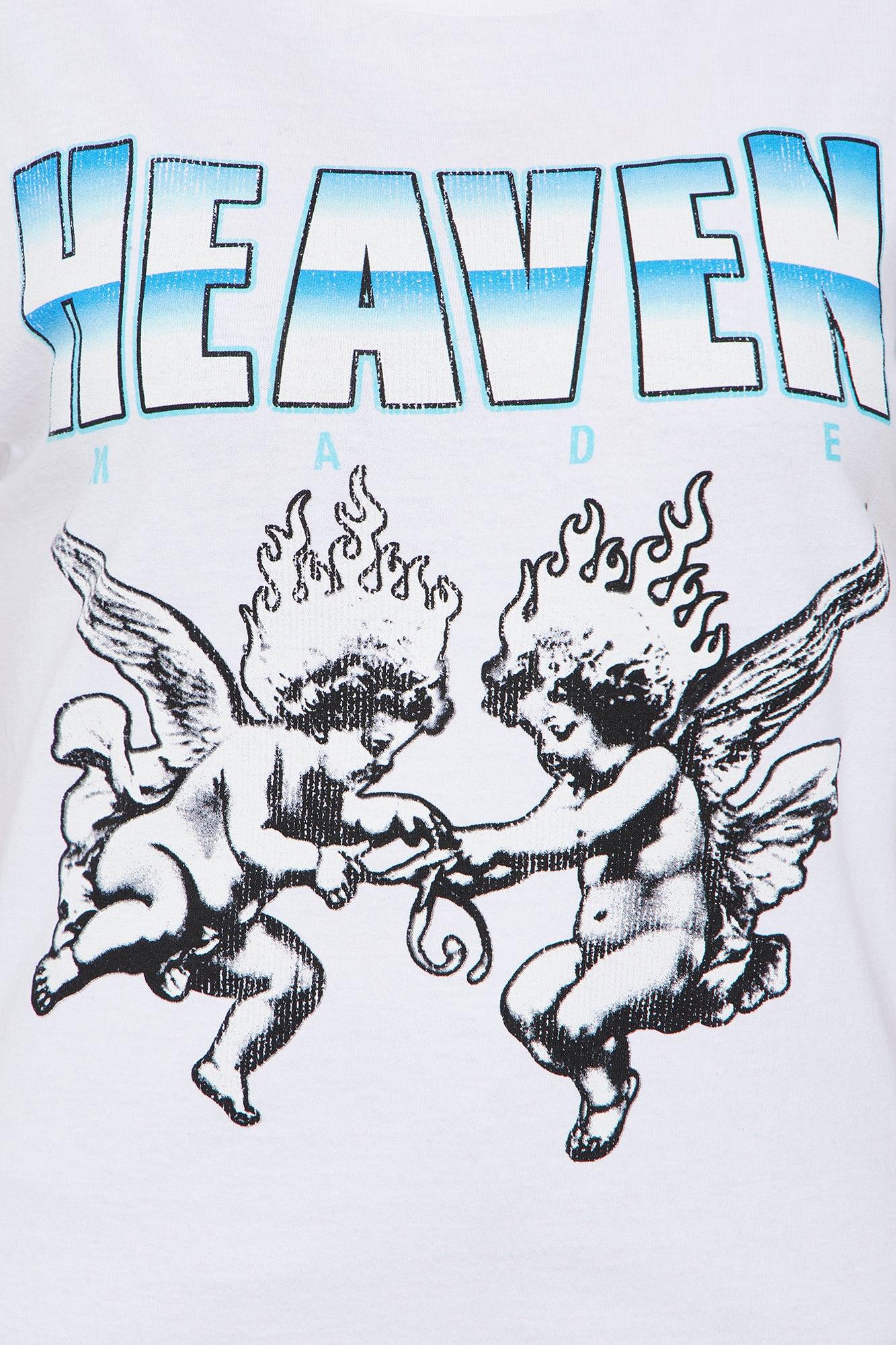 Heaven Vintage Wash Tee - White Female Product Image