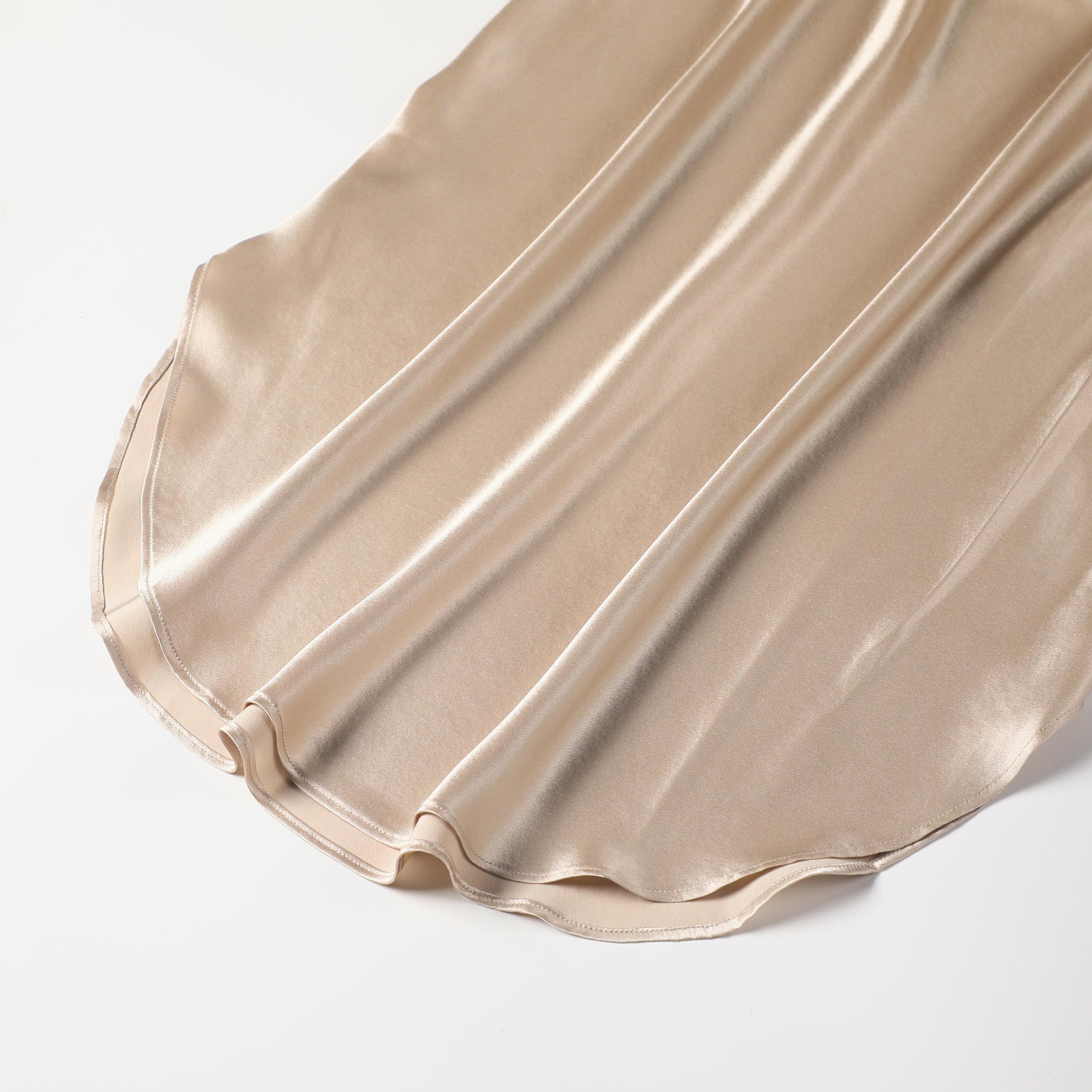 Gift Set | Pure Silk Beige Kimono Robe & Slip Dress | 22 Momme | Float Collection Product Image