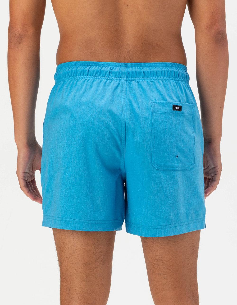RSQ Mens Solid Swim Shorts - MEDIUM BLUE Product Image