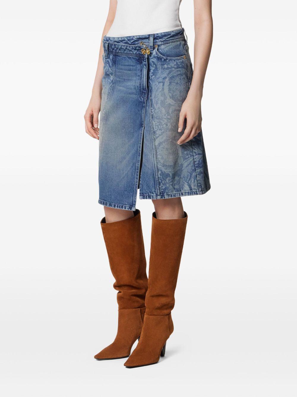 asymmetric denim skirt Product Image