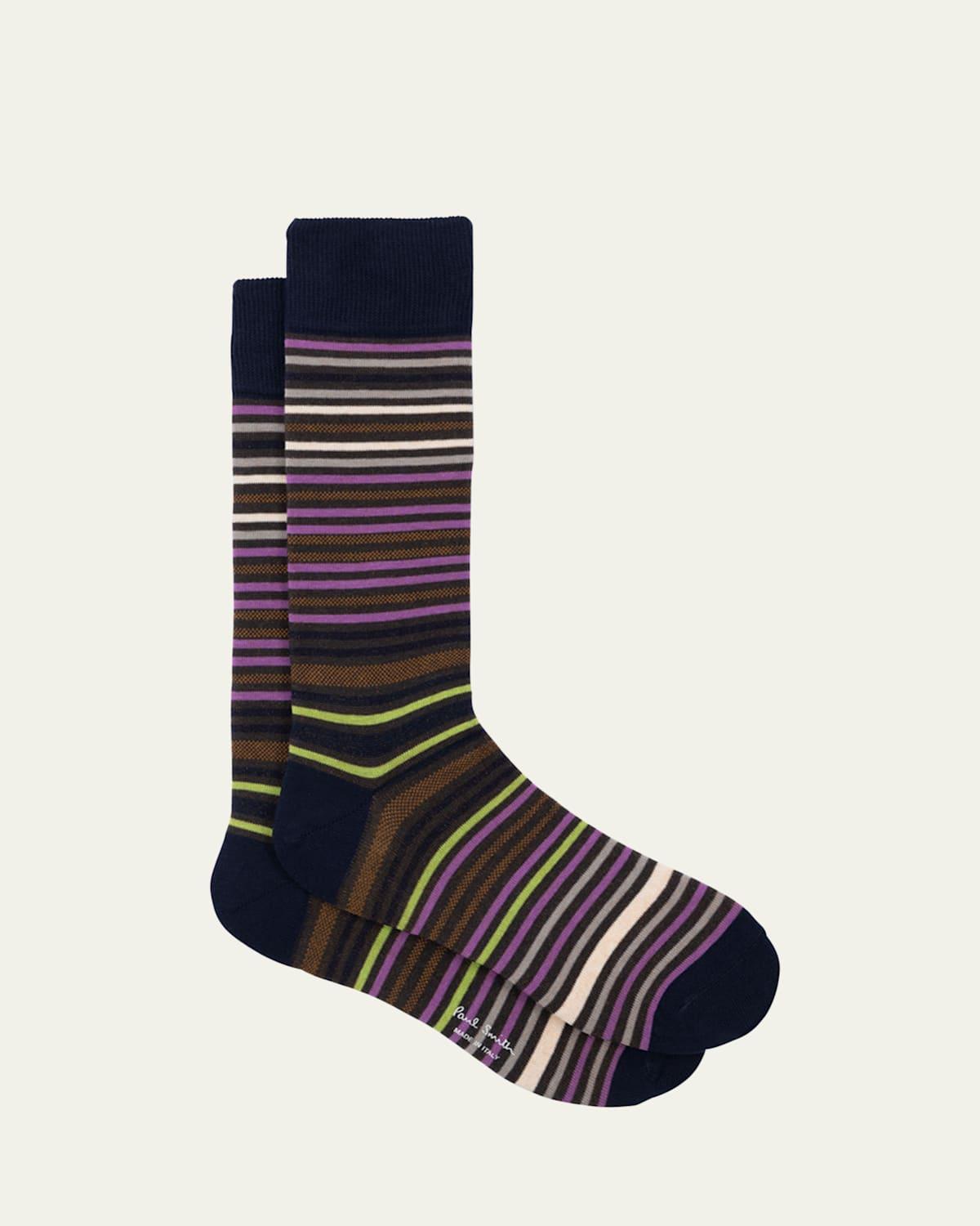 Men's Gavin Stripe Crew Socks Product Image