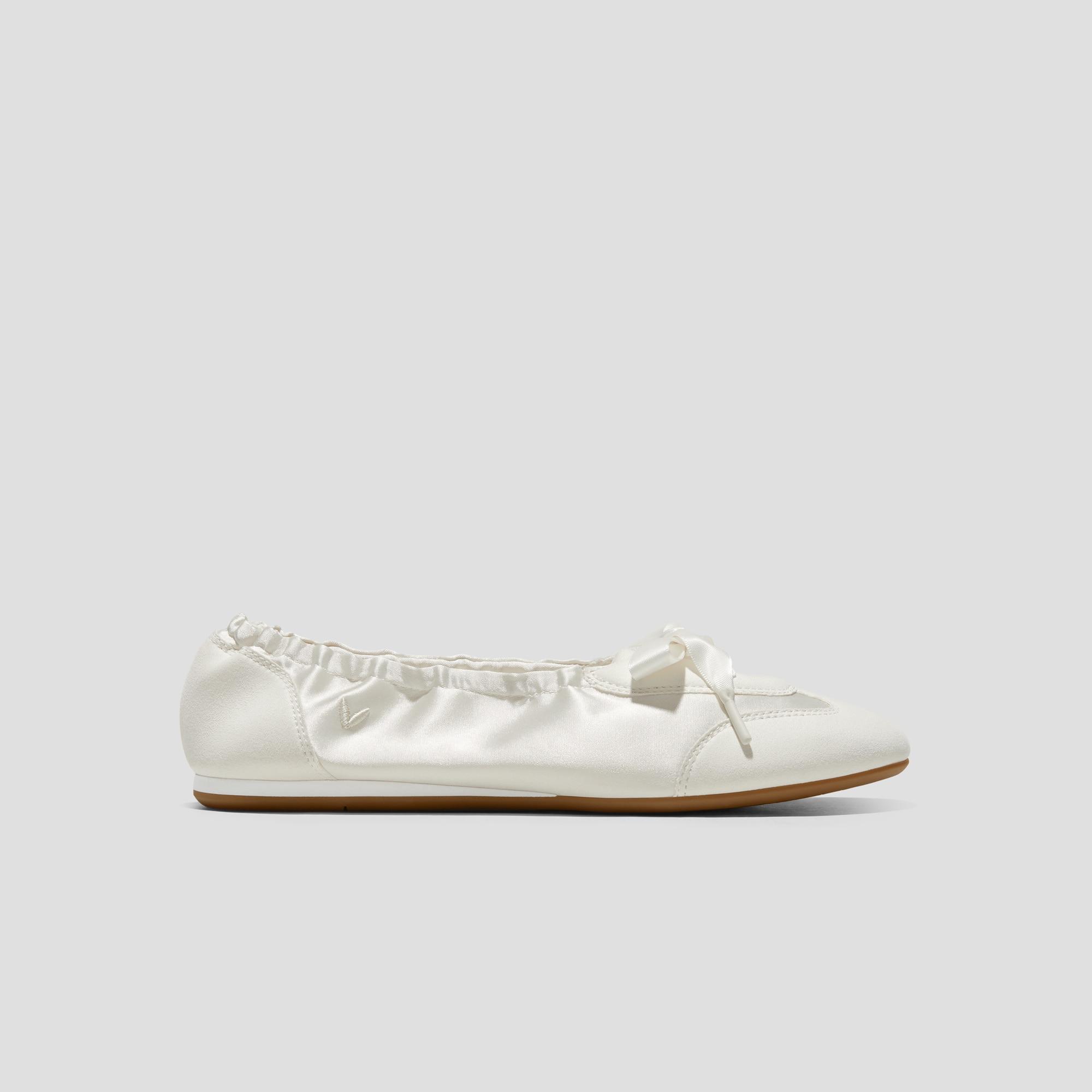 Round-Toe Satin Sneakerina (Yanka) Product Image