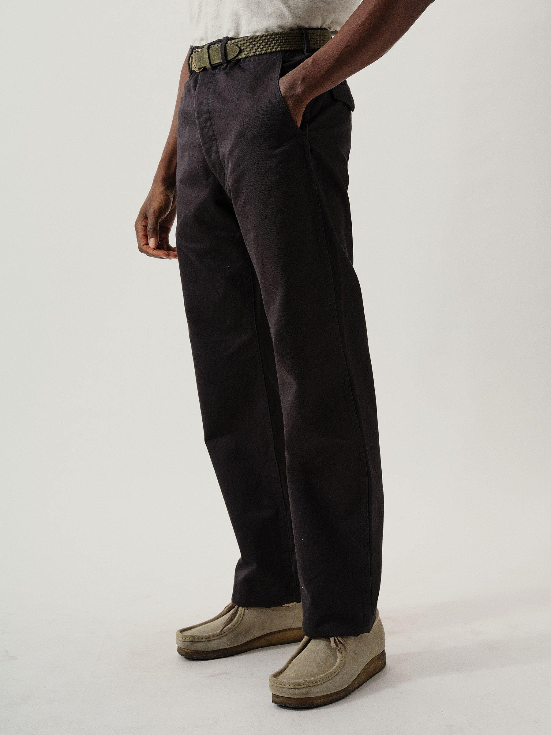 Black Paperback Twill Full Saddle Chino Product Image