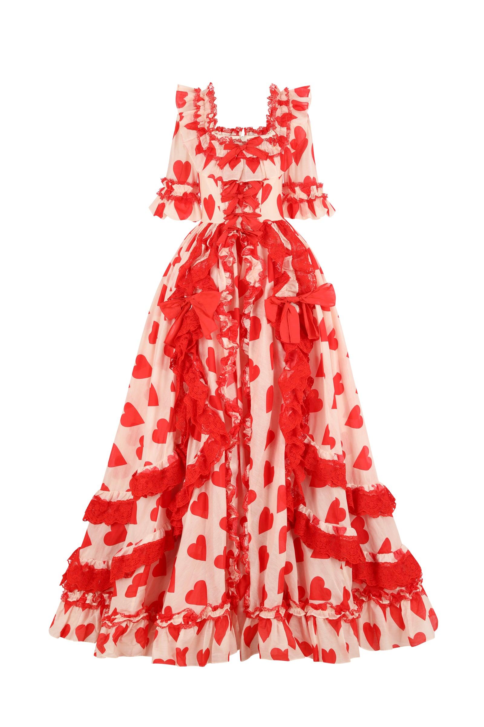 The Silk Organdy Queen Of Hearts Antoinette Gown Product Image