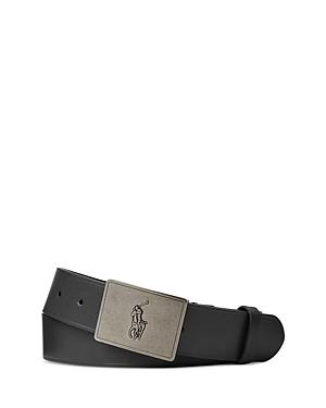 Polo Ralph Lauren Mens Pony Plaque Buckle Leather Belt Product Image