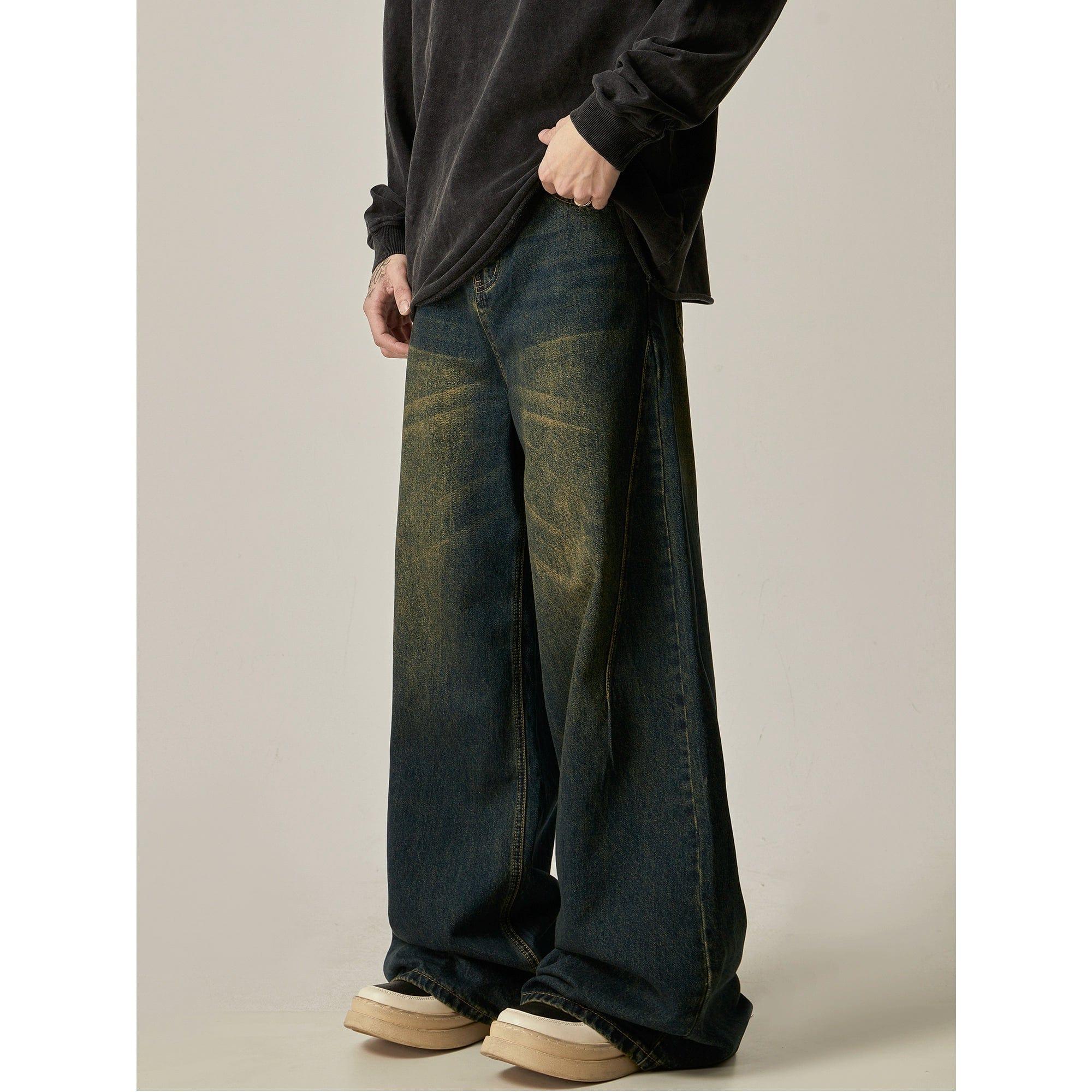 RT No. 11269 WASHED LAZY DENIM JEANS Product Image