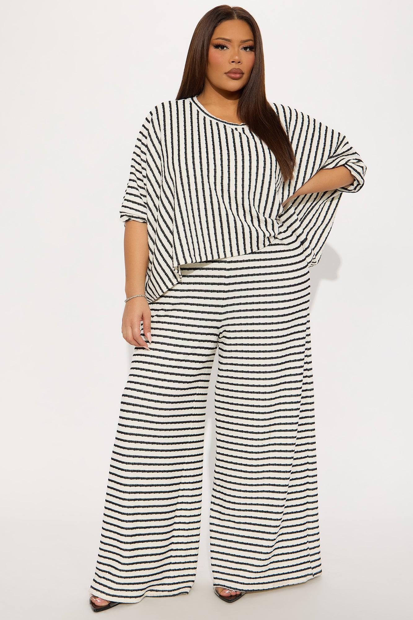 Take Your Time Jumpsuit Set - Black/combo Product Image