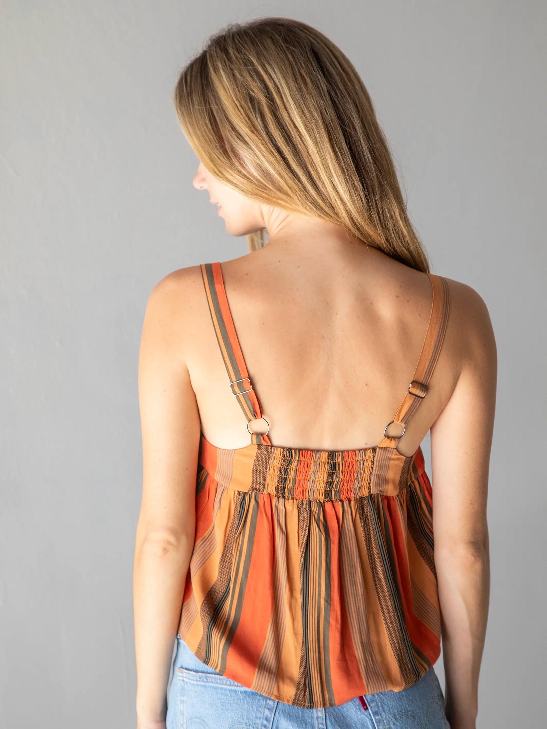 Cara Top - Rust Stripes Product Image