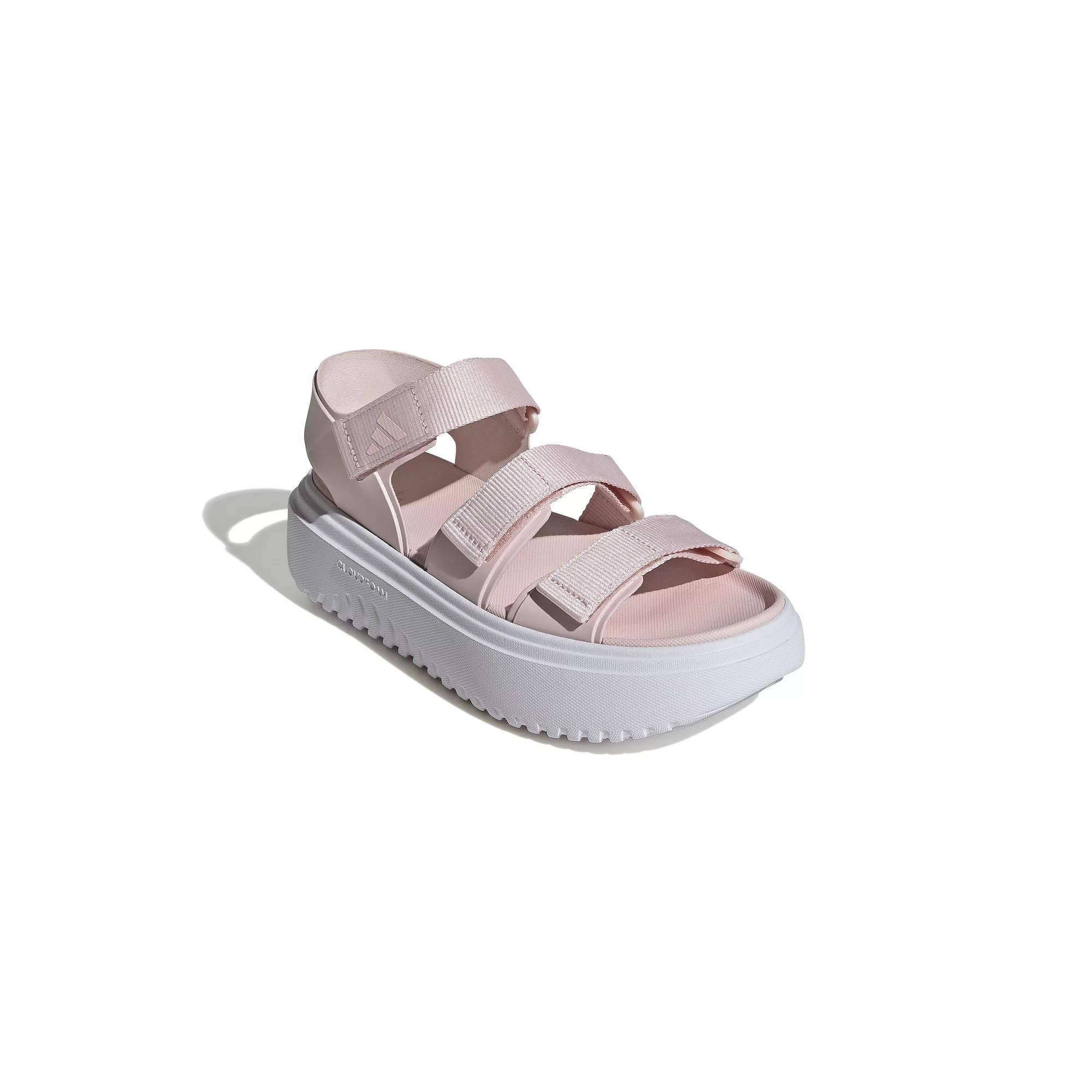 adidas Slyn Women's Platform Sport Sandals, Size: 10, Sandy Pink Product Image