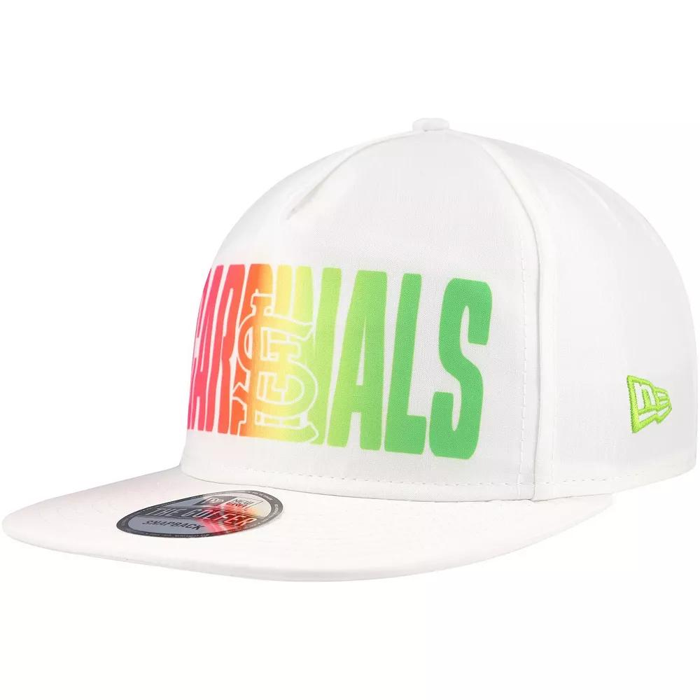 Men's New Era White St. Louis Cardinals Spring Spectrum Golfer Snapback Hat Product Image