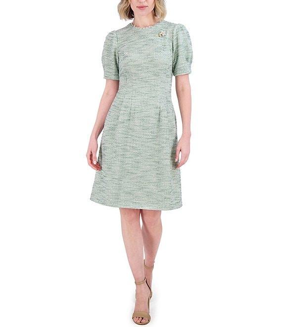 Jessica Howard Boucle Fit and Flare Dress Product Image