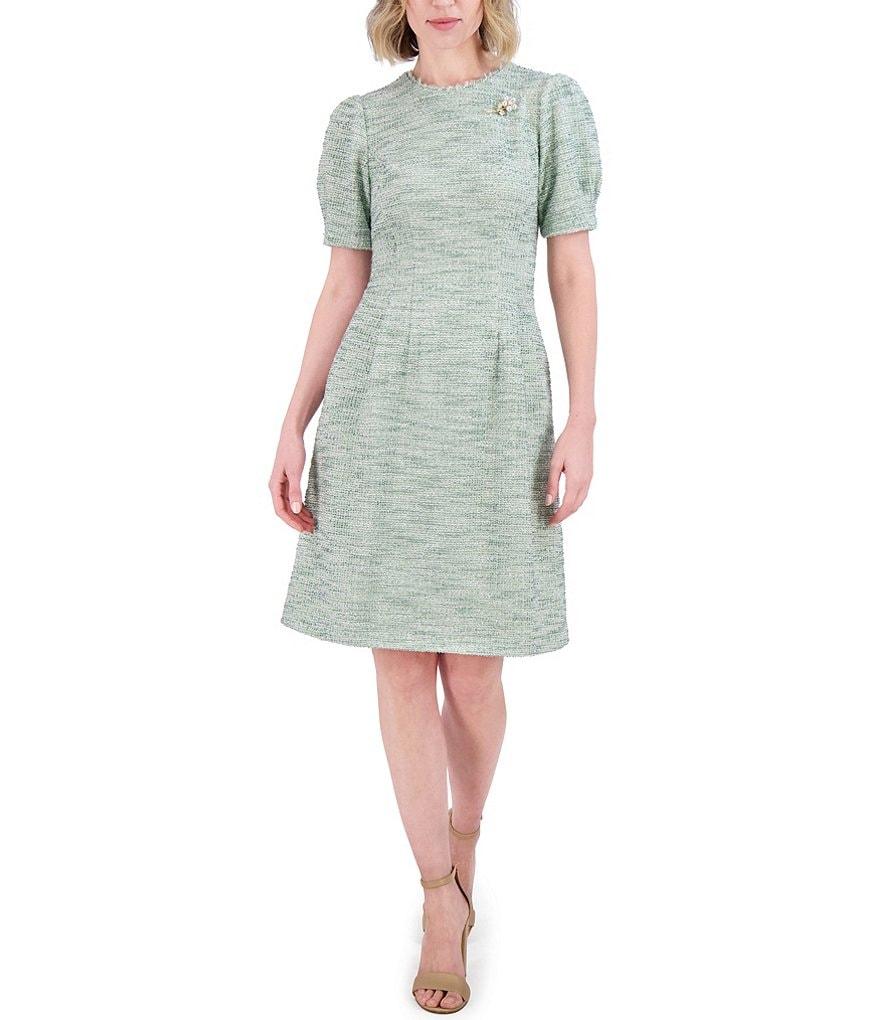 Jessica Howard Boucle Fit and Flare Dress Product Image