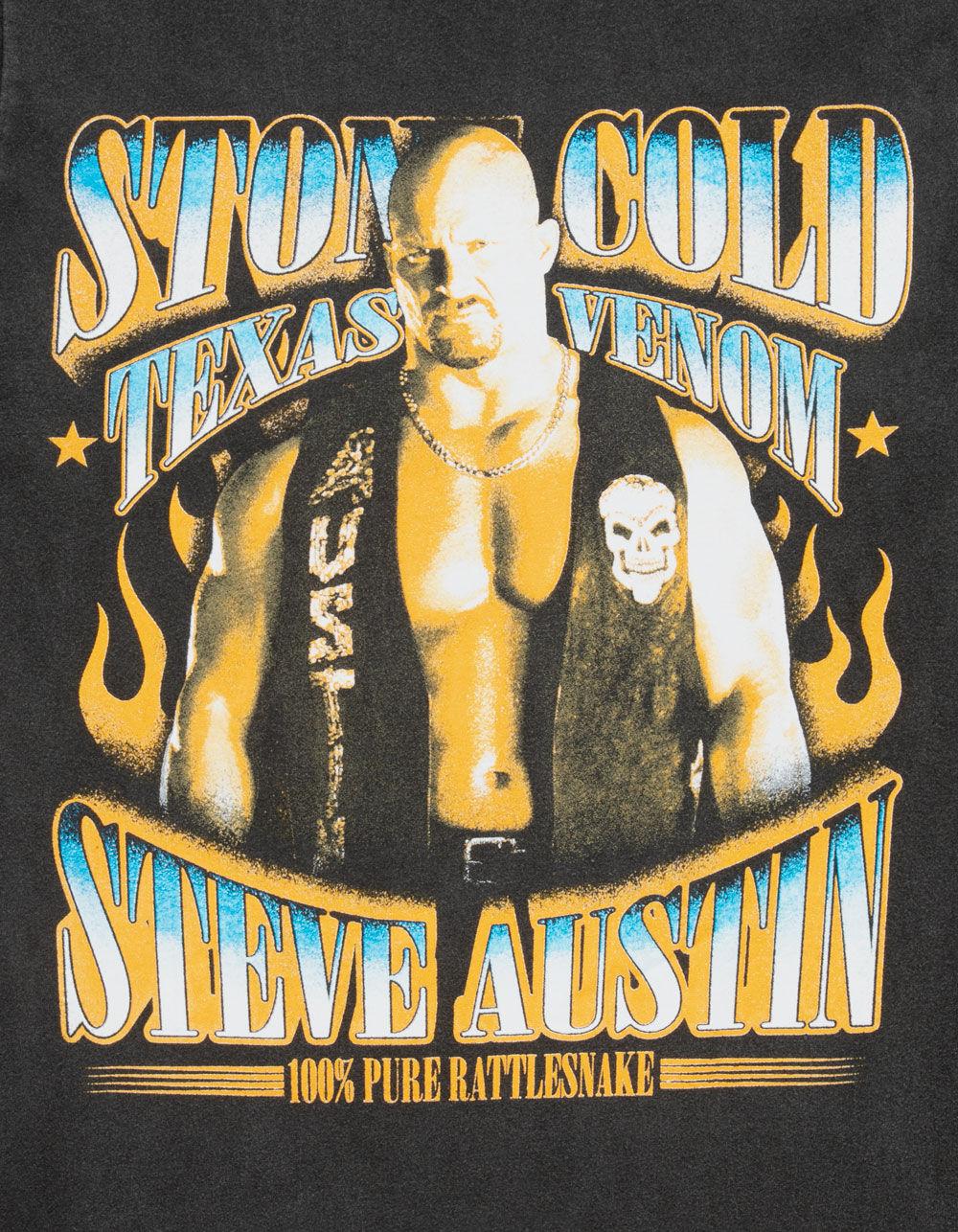 STEVE AUSTIN Stone Cold Mens Tee - BLACK Product Image