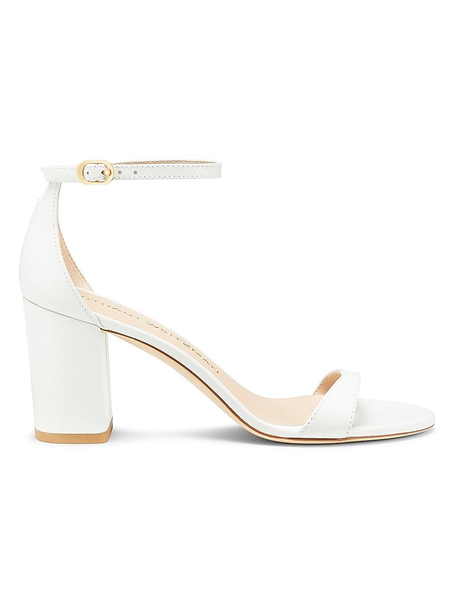 Womens Nudist Block 75MM Leather Sandals Product Image