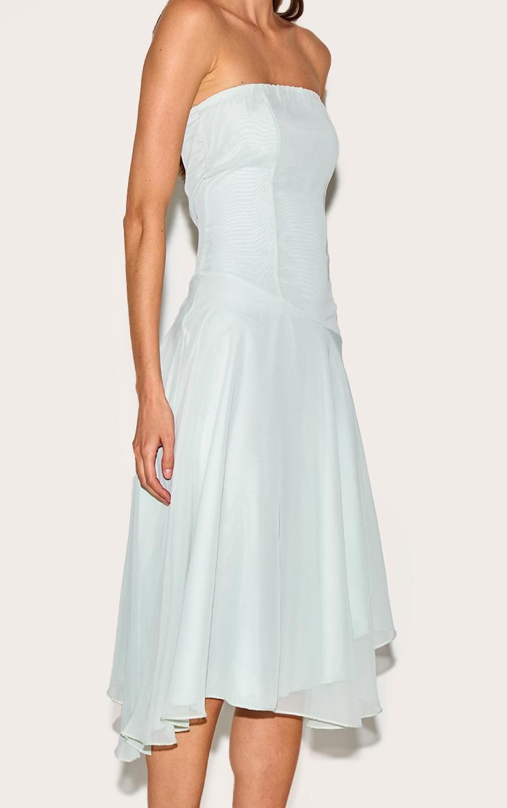  Sage Bandeau Asymmetric Hem Midaxi Dress Product Image