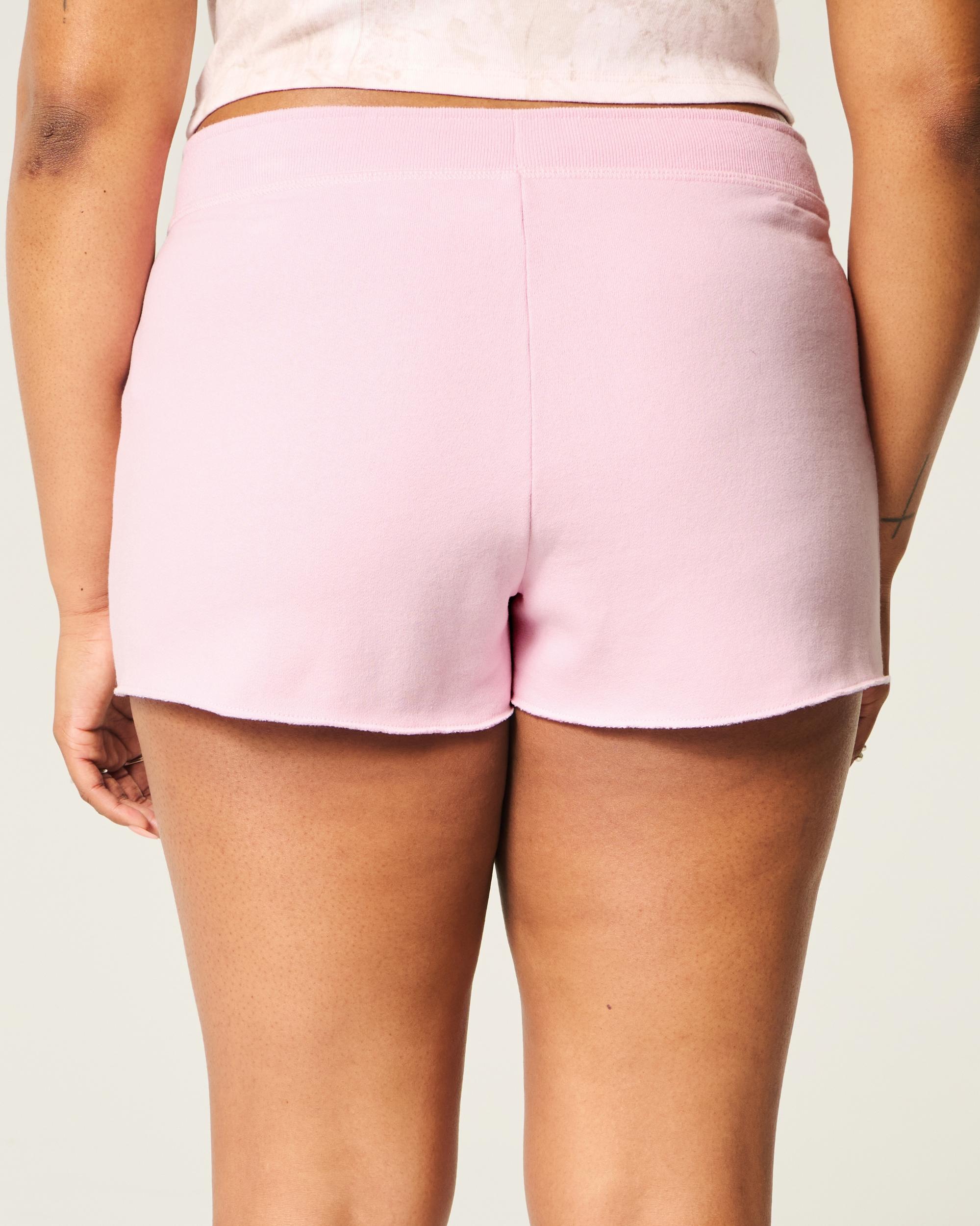 Number Graphic Mini Fleece Shorts Product Image