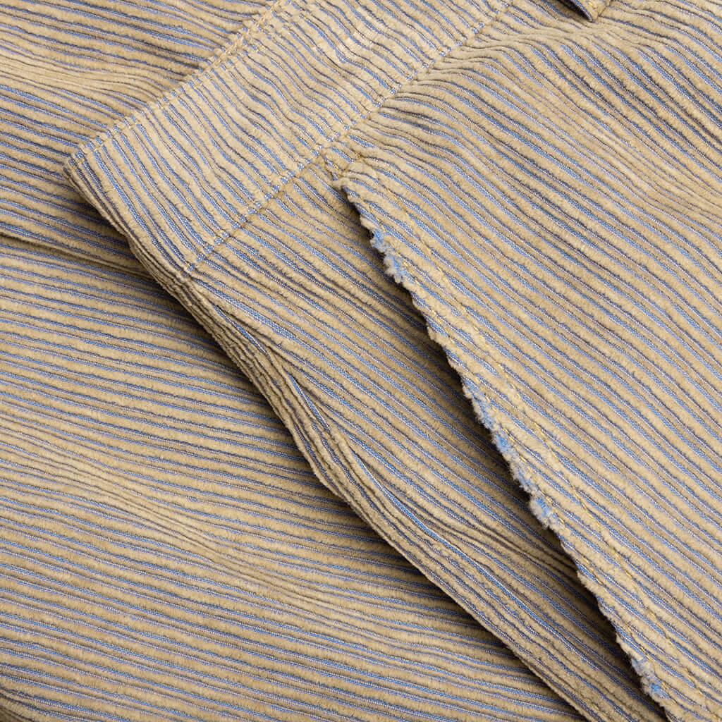 Corduroy Logo Cargo Pants - Beige Wash Male Product Image