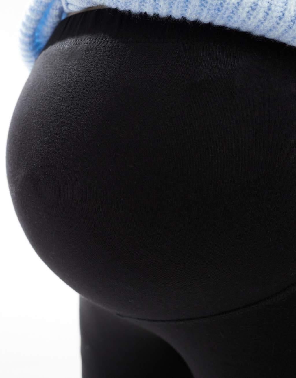 ONLY Maternity 2-pack leggings in black Product Image
