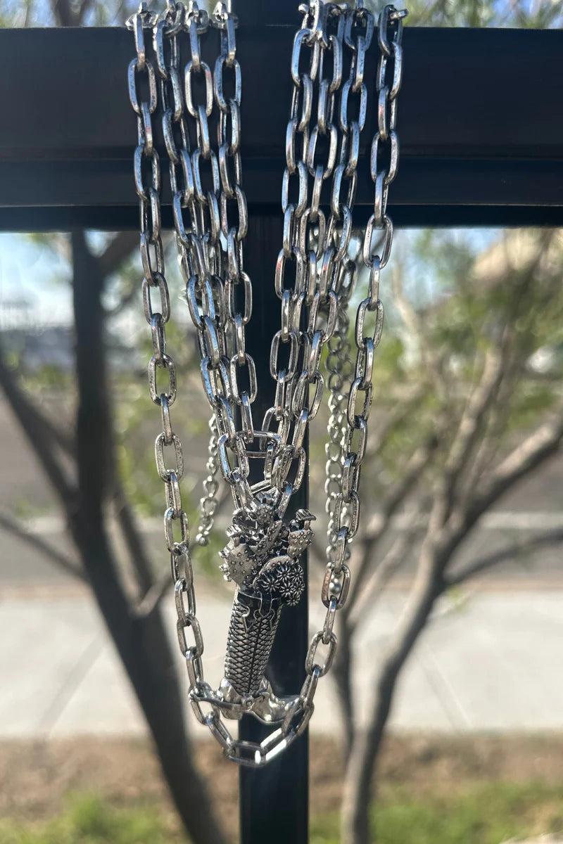 Sterling Kreek Head Over Boots Necklace Product Image