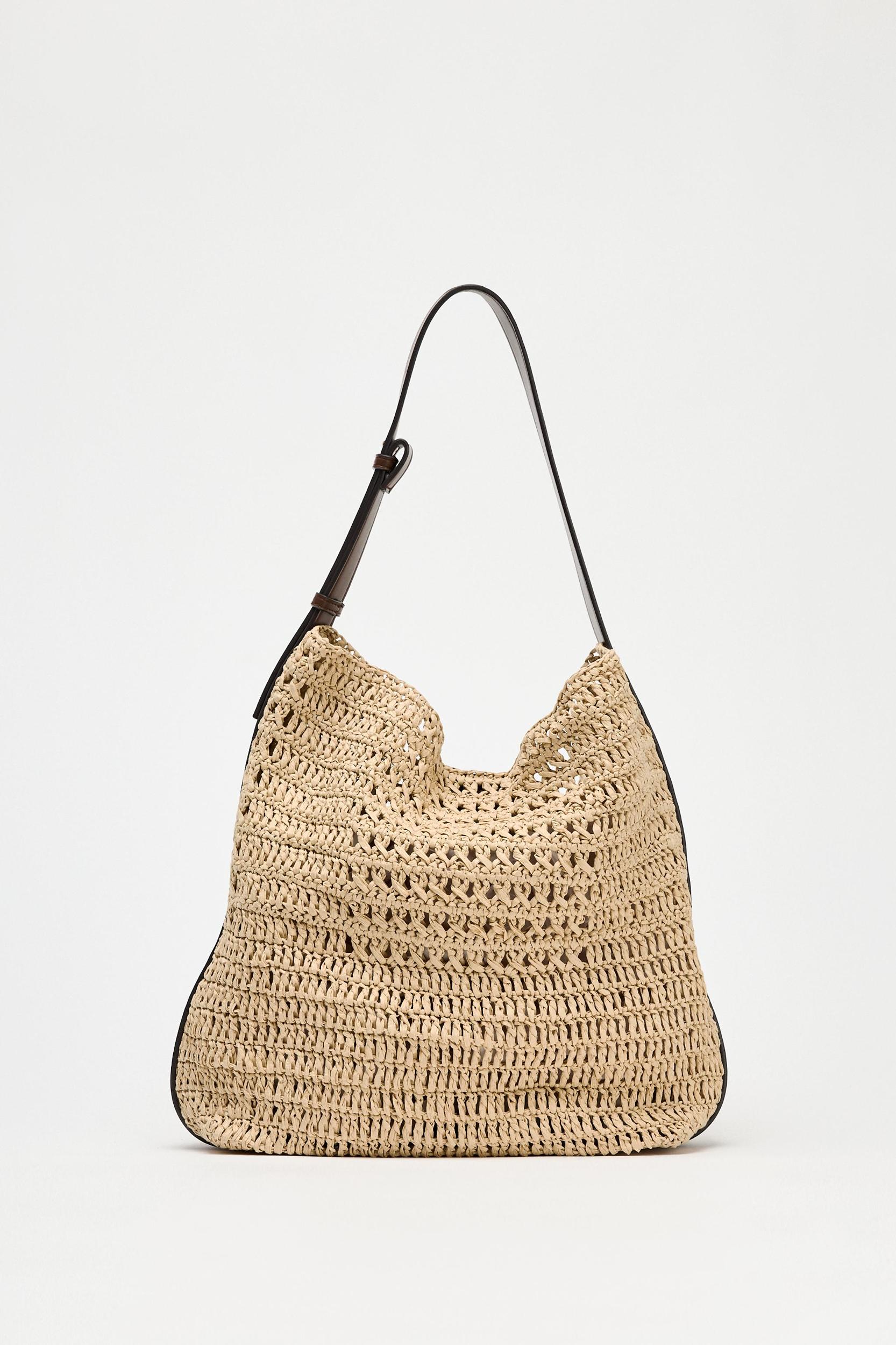 RAFFIA EFFECT BUCKET BAG Product Image