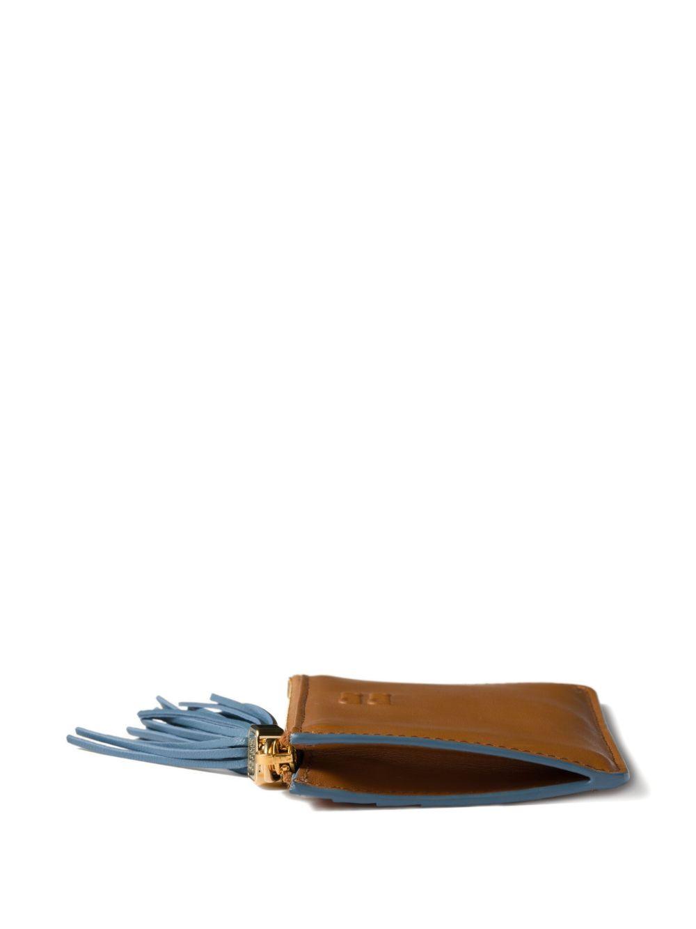 tassel-detail leather cardholder Product Image