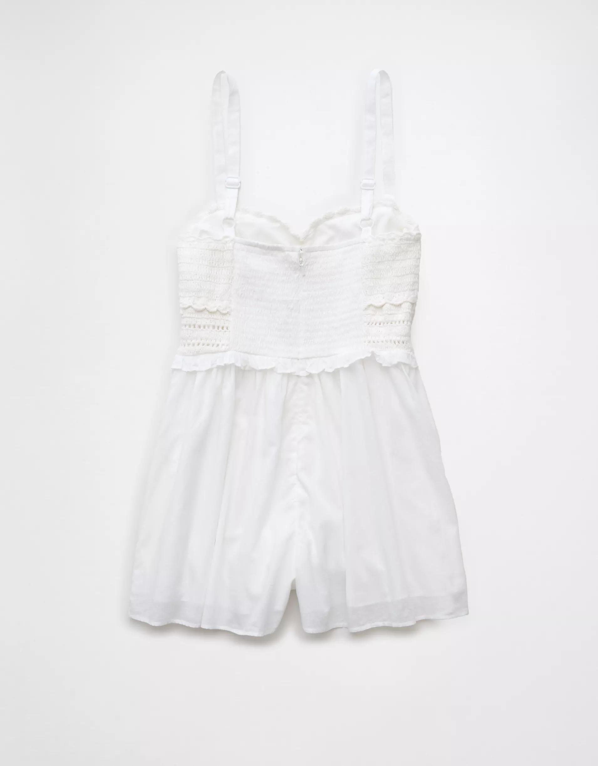 AE Crochet Bodice Romper Product Image