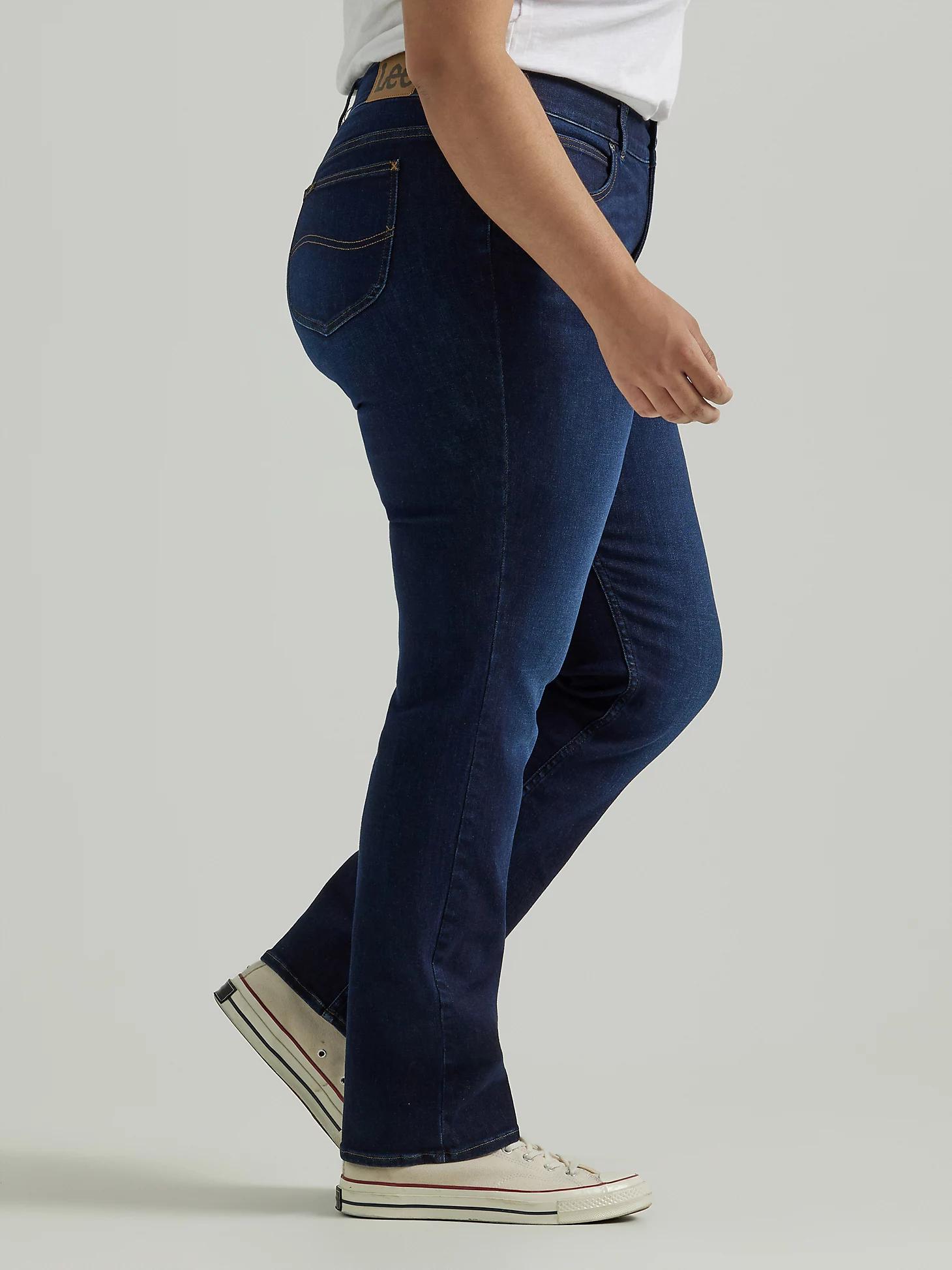 Women's Ultra Lux Comfort with Flex Motion Straight Jean (Plus) | Women's Jeans | Lee® Product Image