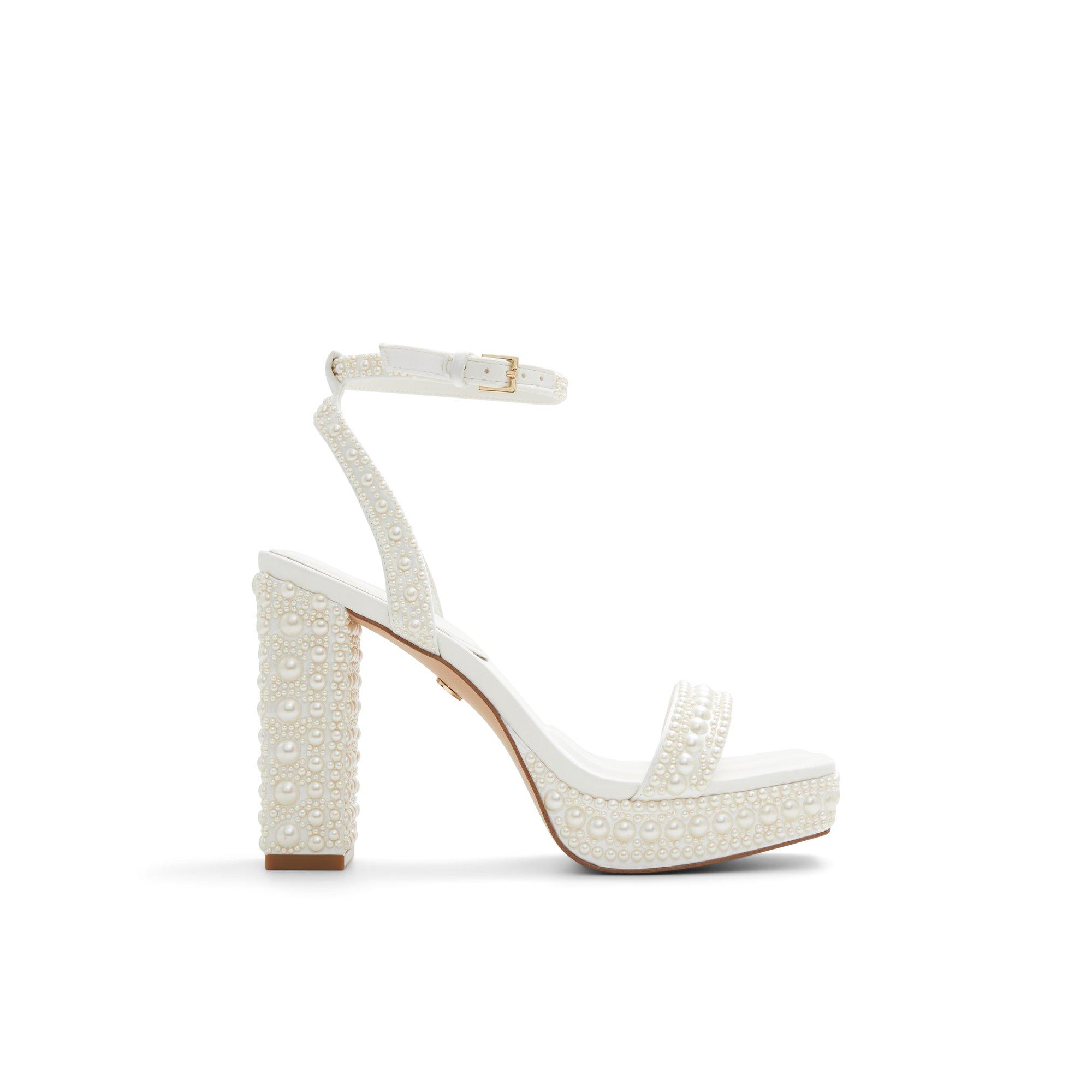 Lulu White Women's Strappy sandals | ALDO US Product Image