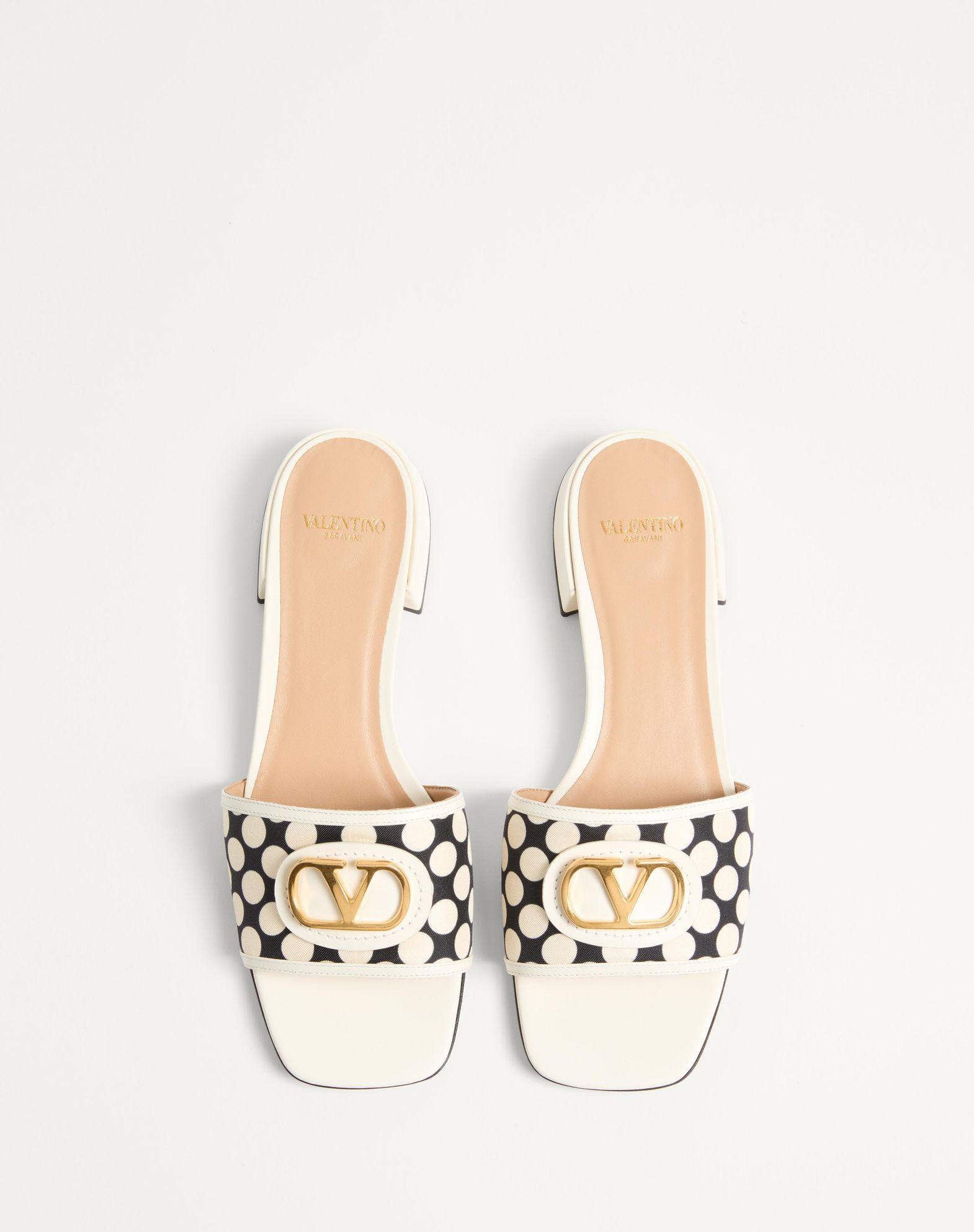Vlogo Signature Slide Sandal In Plus De Pois Fabric 20Mm Product Image