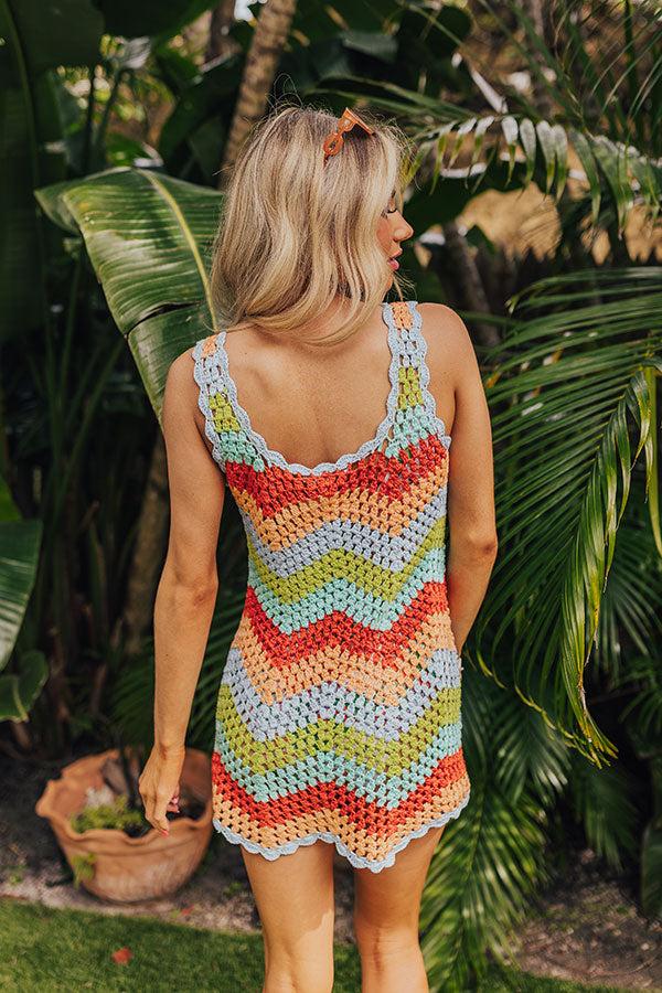 Vacation Vibes Crochet Mini Dress Product Image