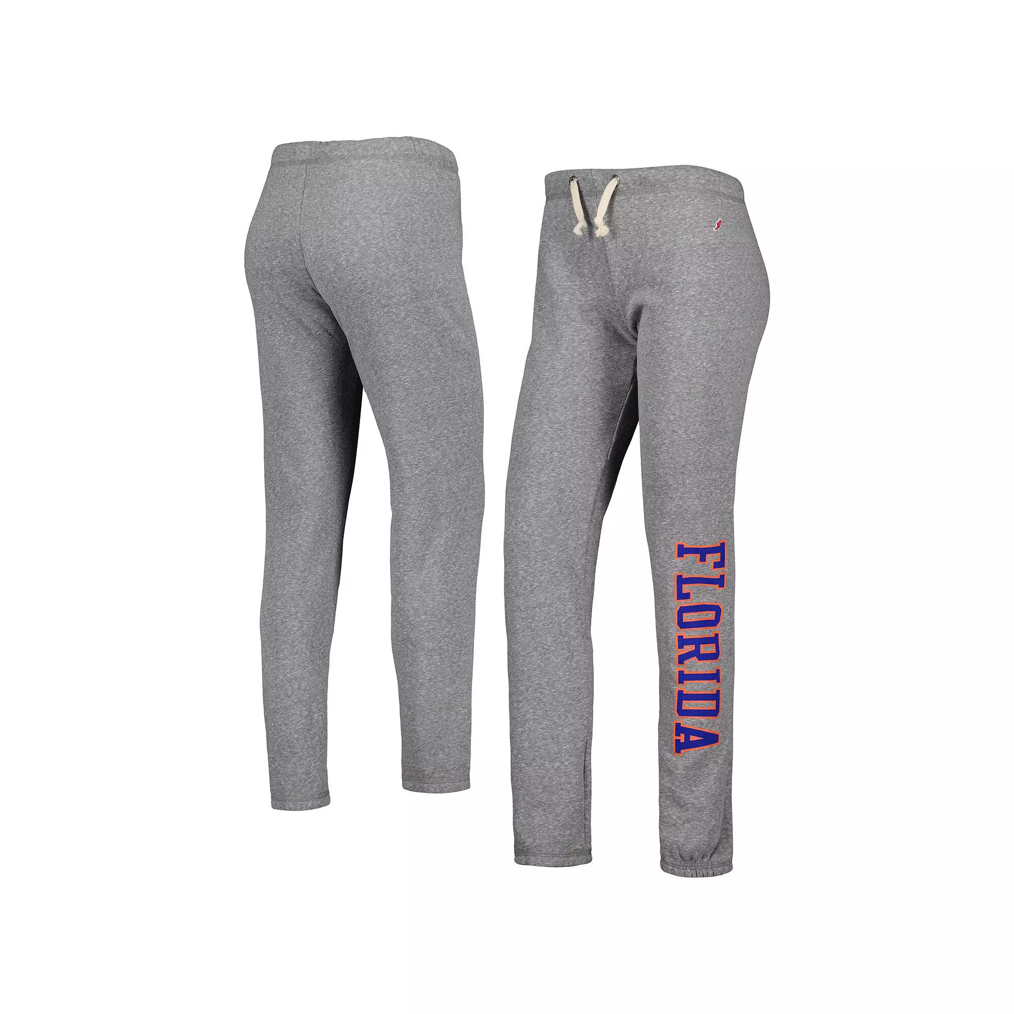 Women's League Collegiate Wear Heather Gray Florida Gators Victory Springs Tri-Blend Jogger Pants,  Product Image