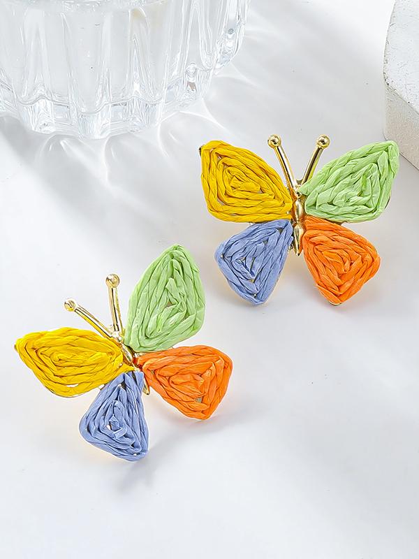 Butterfly Shape Drop Earrings Product Image