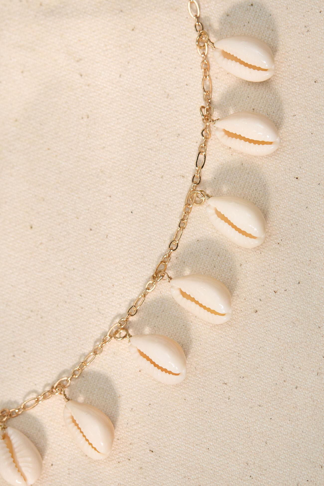Puka Shell Charm Necklace Product Image