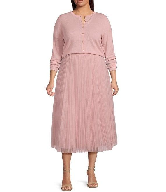 Lucy Paris Plus Sharlene Pleated Tulle Skirt Product Image