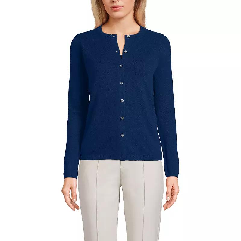 Women's Lands' End Classic Cashmere Cardigan Sweater,  Product Image