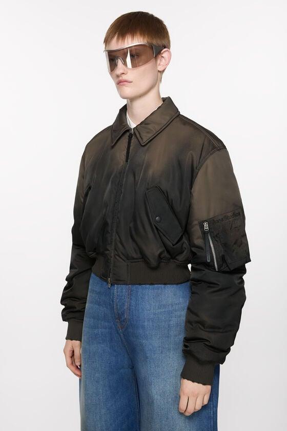 Bomber jacket furry collar Product Image