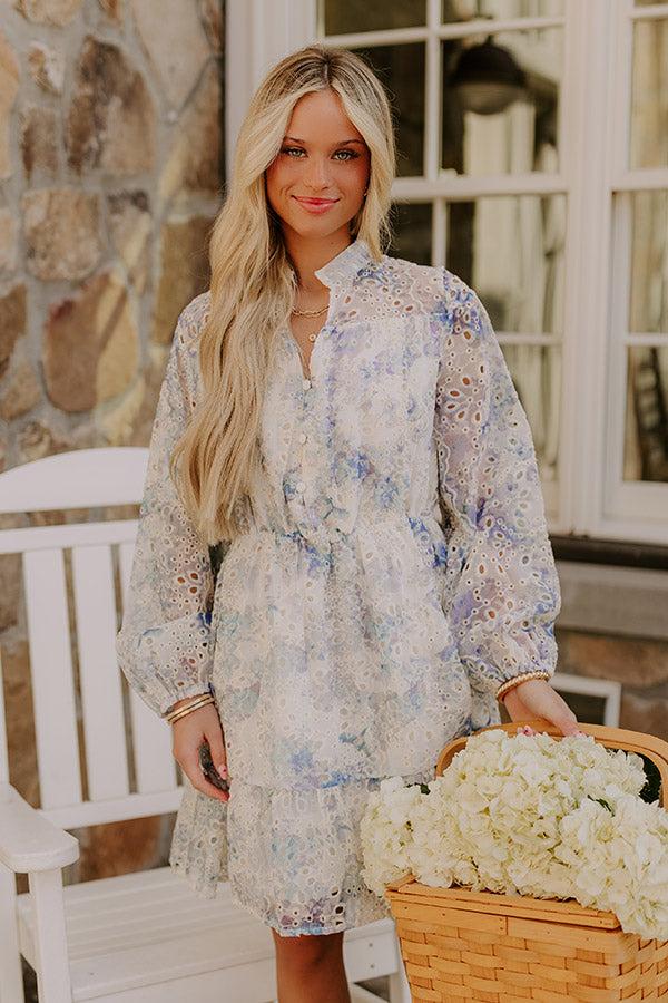 Sunday in St. Cloud Eyelet Mini Dress Product Image