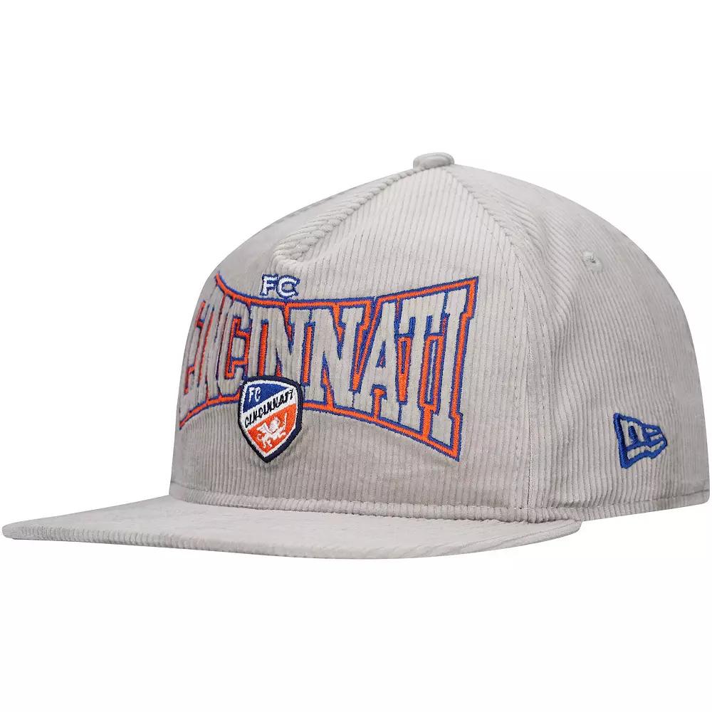 Men's New Era Gray FC Cincinnati Corduroy Golfer Adjustable Hat, Fcc Grey Product Image