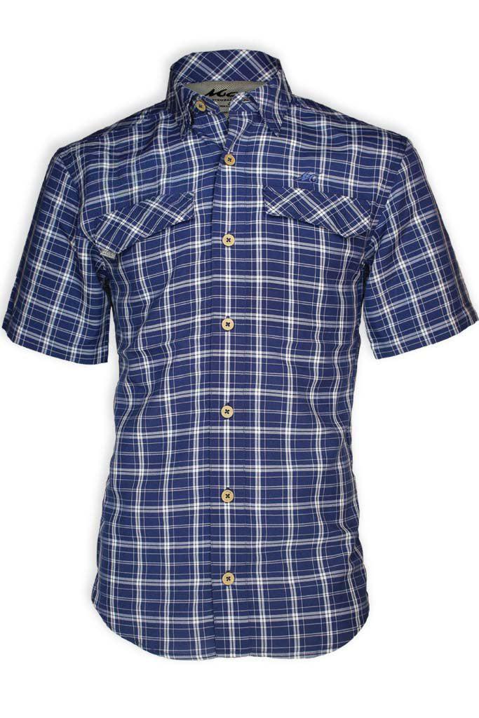 Mojo Sportswear Company Coastal Plaid Short Sleeve Men's Fishing Shirt Product Image