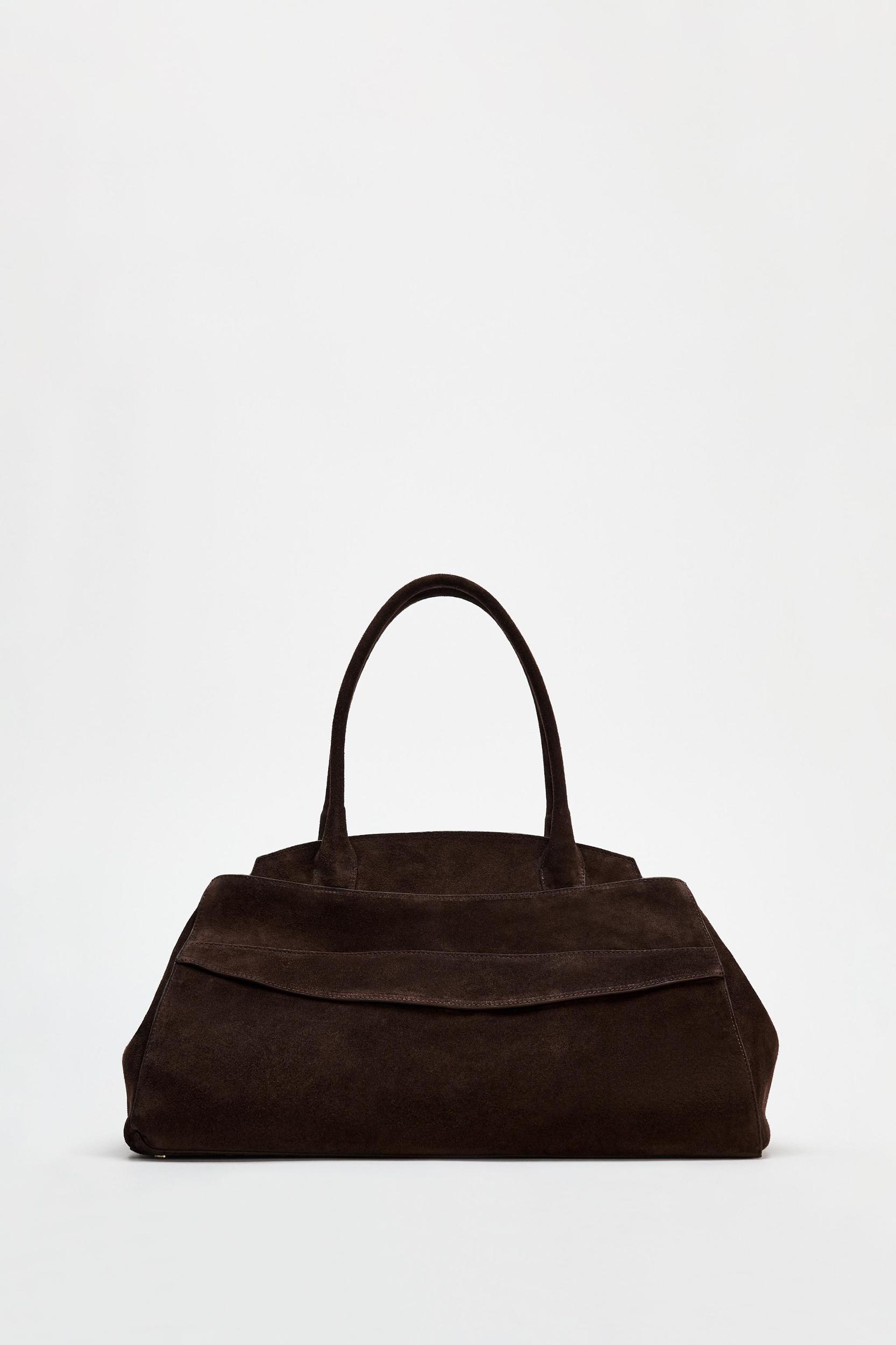 SPLIT LEATHER SHOULDER BAG Product Image