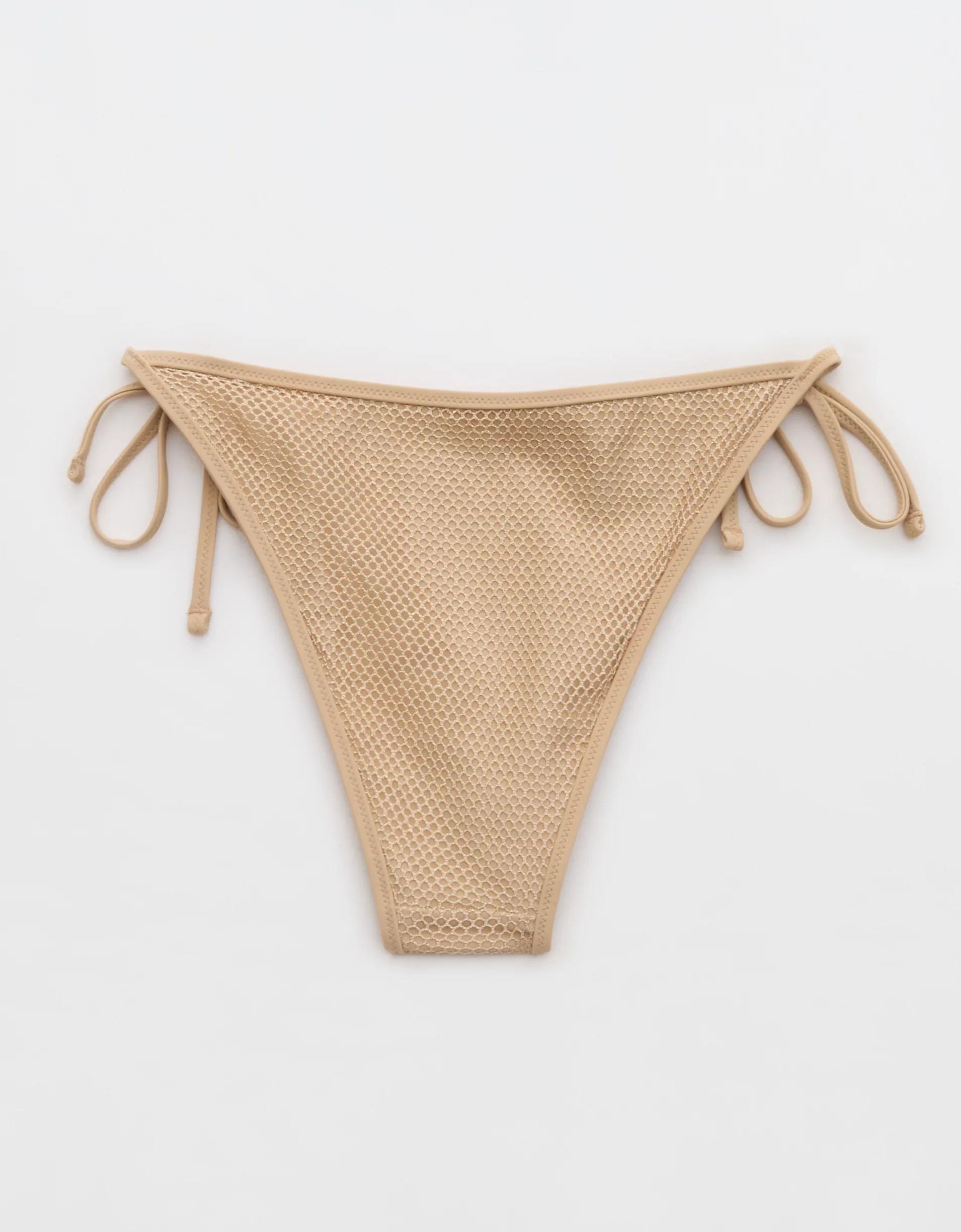 Aerie The Sunbun Metallic Bikini Bottom Product Image