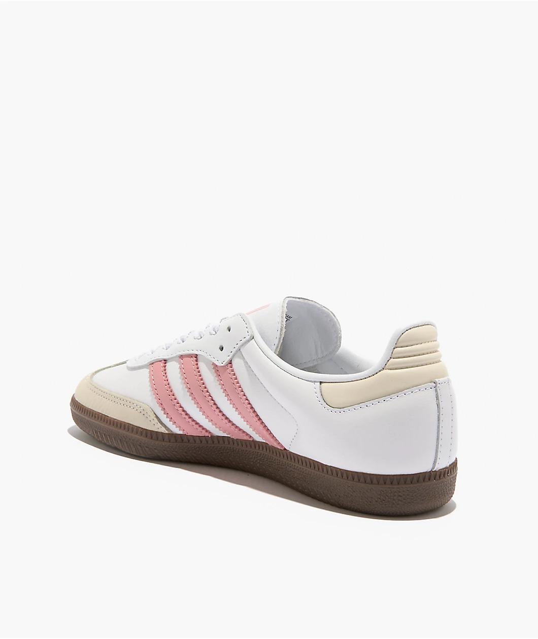 adidas Samba OG Cloud White & Mauve Shoes Product Image