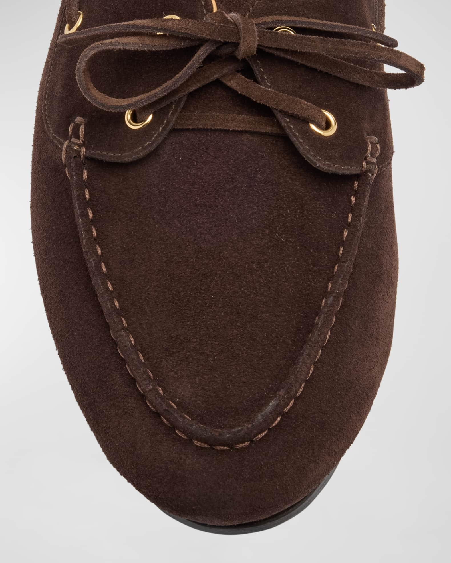 Men's Plume Leather Boat Shoes Product Image