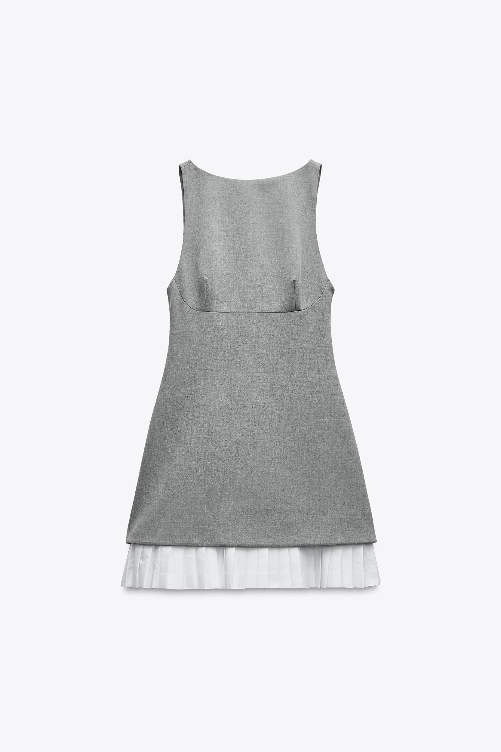 COMBINATION SHORT POPLIN DRESS Product Image