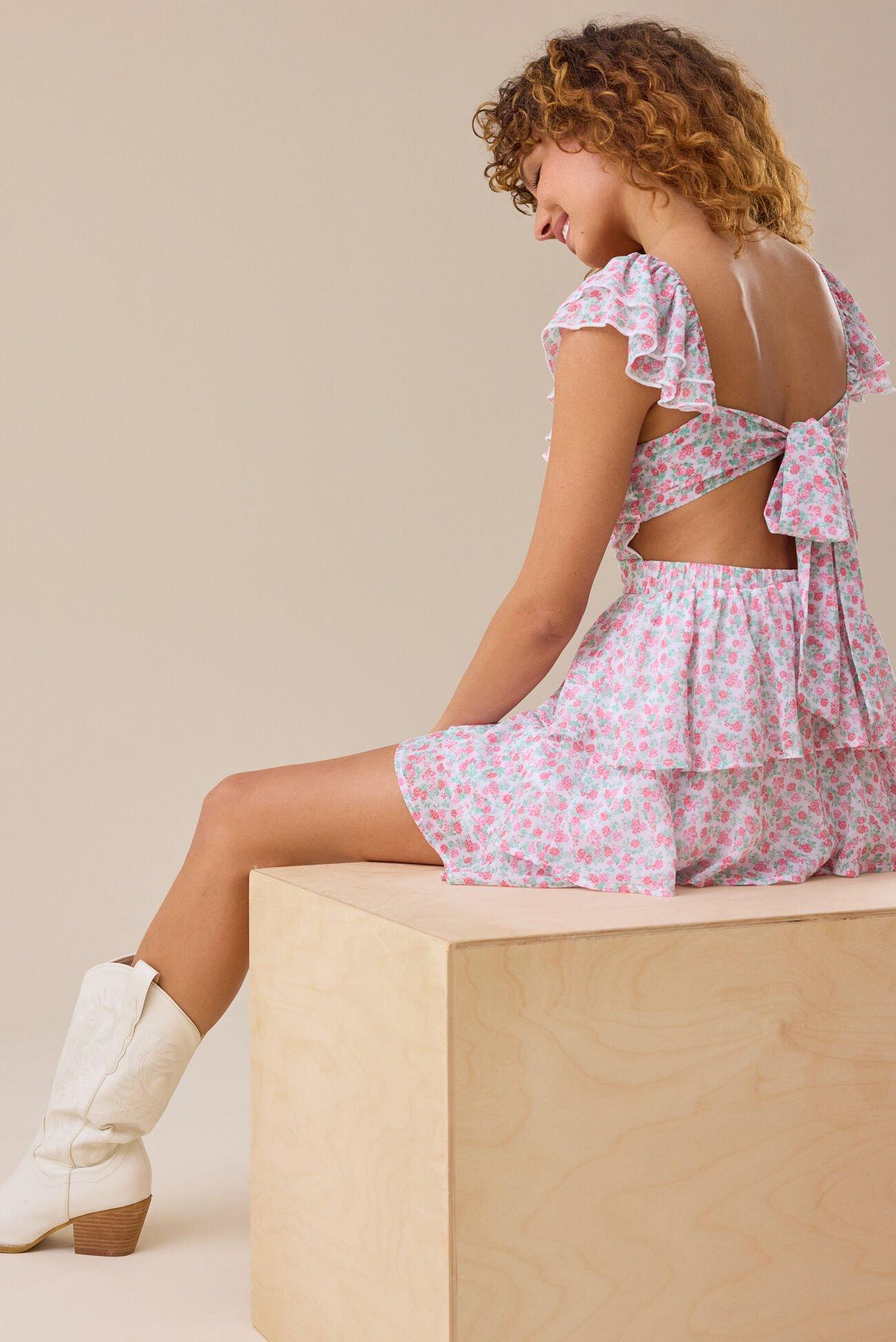 Alaine Floral Mini Dress Product Image